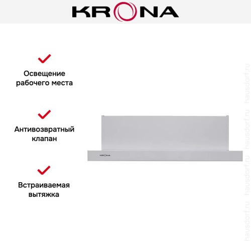 Вытяжка Krona UNA 600 white PB