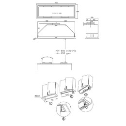 Полновстраиваемая вытяжка Korting KHI 9997 GN