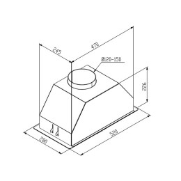 Встраиваемая вытяжка Korting KHI 6690 N