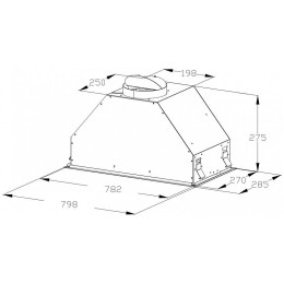 Встраиваемая вытяжка Korting KHI 9828 GN