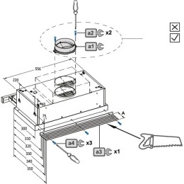 Встраиваемая вытяжка с выдвижным экраном Korting KHP 69617 DGN