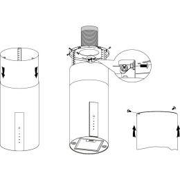 Вытяжка Korting KHA 35808 DX Cylinder