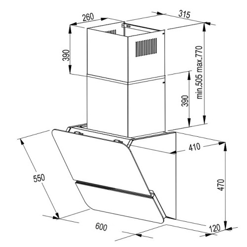 Вытяжка Korting KHC 69499 GN
