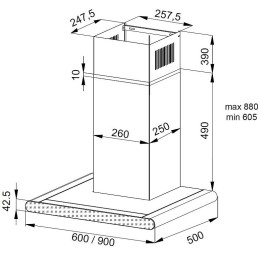 Вытяжка Korting KHC 6958 XGN