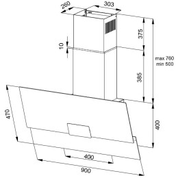 Вытяжка Korting KHC 96373 BXGN