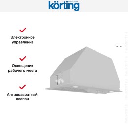 Встраиваемая вытяжка Korting KHI 6416 W