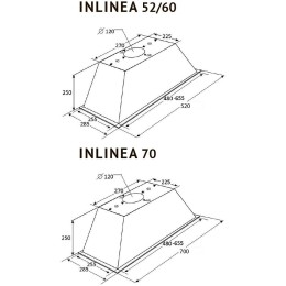 Встраиваемая вытяжка Kuppersberg INLINEA 70 CX
