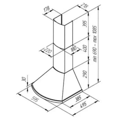 Вытяжка Kuppersberg BONA 60 B Bronze