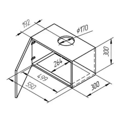 Встраиваемая вытяжка Kuppersberg INBOX 54 B