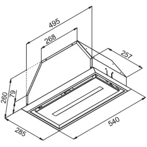 Встраиваемая вытяжка Kuppersberg INBOX 54 W