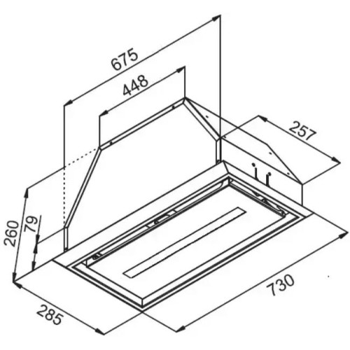 Встраиваемая вытяжка Kuppersberg INBOX 73 X