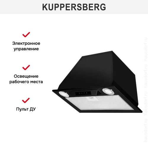 Встраиваемая вытяжка Kuppersberg INLINEA 52 Black