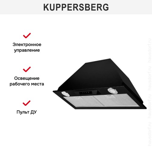 Встраиваемая вытяжка Kuppersberg INLINEA 72 Black