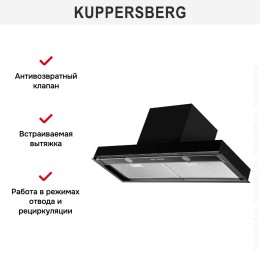 Встраиваемая вытяжка Kuppersberg NANCY S 90 Black