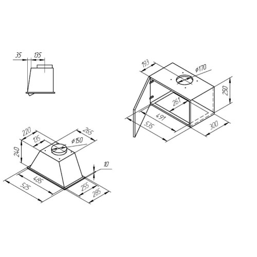 Встраиваемая вытяжка Kuppersberg INLINEA 52 LX
