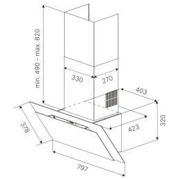 Наклонная вытяжка Kuppersbusch DW 8550.0 KSM