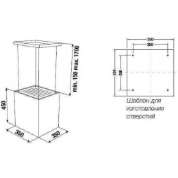Островная вытяжка Kuppersbusch DI 3800.0 S1 Stainless steel