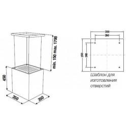Островная вытяжка Kuppersbusch DI 3800.0 W5 Black Velvet