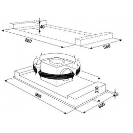 Встраиваемая вытяжка Kuppersbusch DDL 9830.0 W