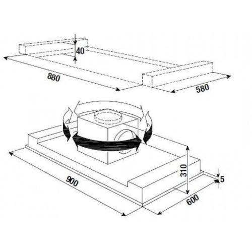 Встраиваемая вытяжка Kuppersbusch DDL 9830.0 W