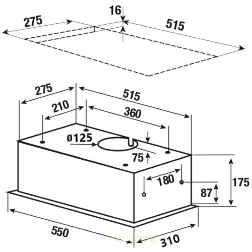 Встраиваемая вытяжка Kuppersbusch DEL 5100.0 S-01