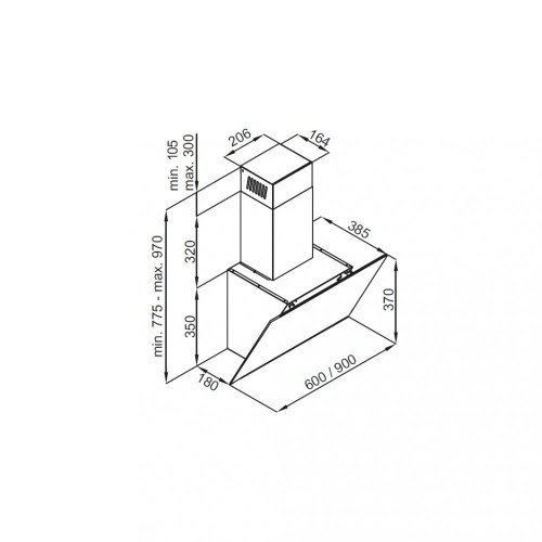 Кухонная вытяжка MAUNFELD Aurora 60 черный матовый