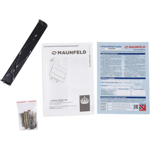 Кухонная вытяжка MAUNFELD Bridge 60 нержавеющая сталь\черное стекло