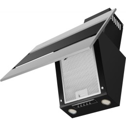 Кухонная вытяжка MAUNFELD Bridge 60 нержавеющая сталь\черное стекло