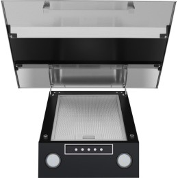 Кухонная вытяжка MAUNFELD Bridge 60 нержавеющая сталь\черное стекло