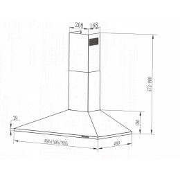 Кухонная вытяжка MAUNFELD Cork 60 черный