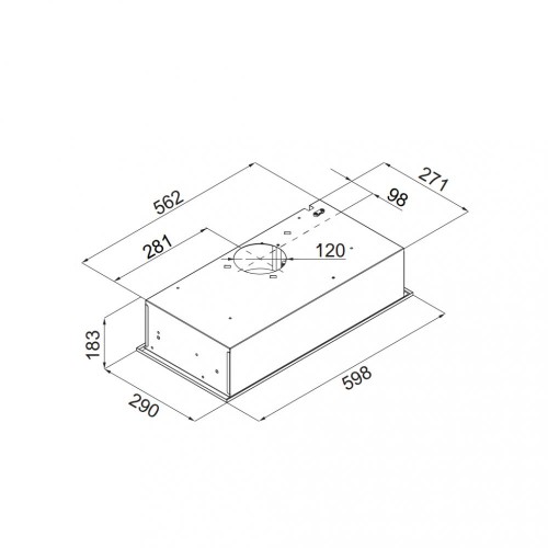 Встраиваемая кухонная вытяжка MAUNFELD Crosby Rocky 60 белый