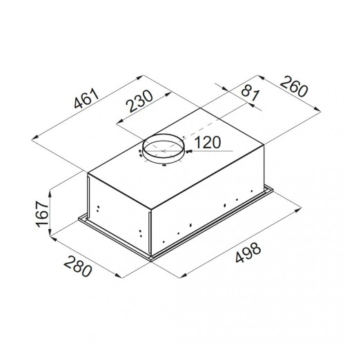 Встраиваемая кухонная вытяжка MAUNFELD Crosby Singl 5028 белый
