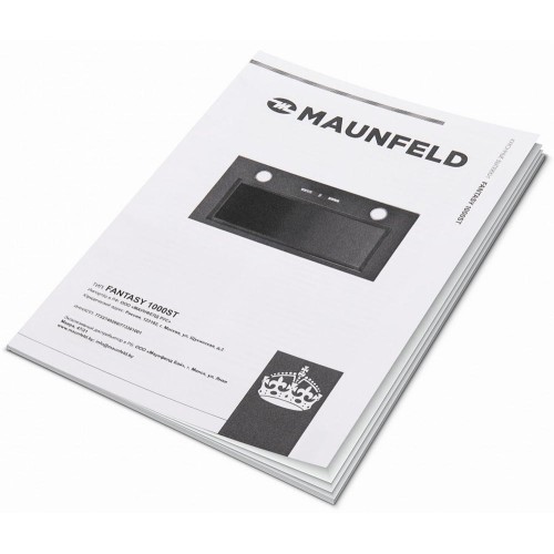 Встраиваемая кухонная вытяжка MAUNFELD Fantasy 1000ST 60 черное стекло