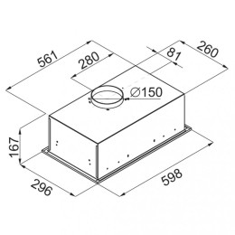 Встраиваемая кухонная вытяжка MAUNFELD Fantasy 1000ST 60 черное стекло