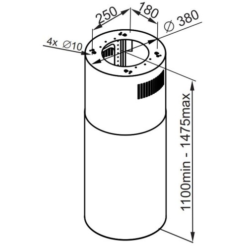 Кухонная вытяжка MAUNFELD Lee Push 39 белый