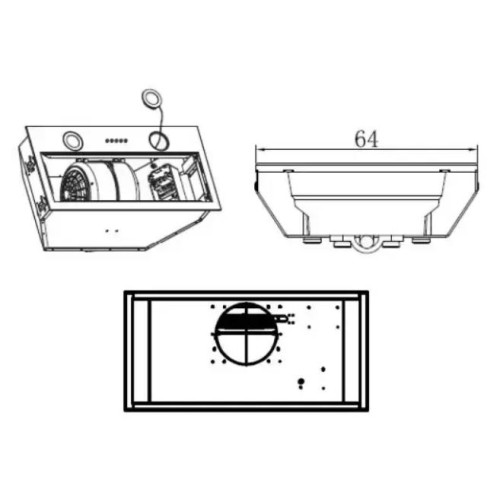 Встраиваемая кухонная вытяжка MAUNFELD THAMES 601M черный