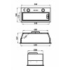 Встраиваемая кухонная вытяжка MAUNFELD THAMES 601M нержавеющая сталь