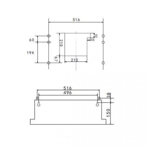 Встраиваемая кухонная вытяжка MAUNFELD VS Fast Glass 60 бежевый