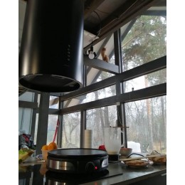 Островная вытяжка Maunfeld LEE ISLA 39 ЧЕРНЫЙ