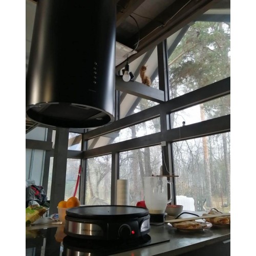 Островная вытяжка Maunfeld LEE ISLA 39 ЧЕРНЫЙ