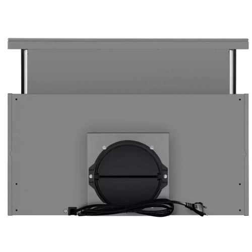 Встраиваемая вытяжка Maunfeld VSQ 60 нержавеющая сталь/белое стекло