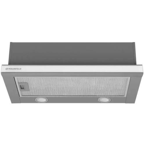 Встраиваемая вытяжка Maunfeld VSQ 60 нержавеющая сталь/белое стекло