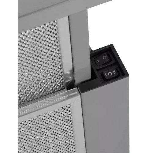 Встраиваемая вытяжка Maunfeld VSQ 60 нержавеющая сталь/белое стекло