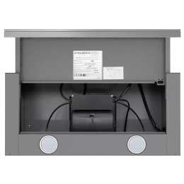 Встраиваемая вытяжка Maunfeld VSQ 60 нержавеющая сталь/белое стекло