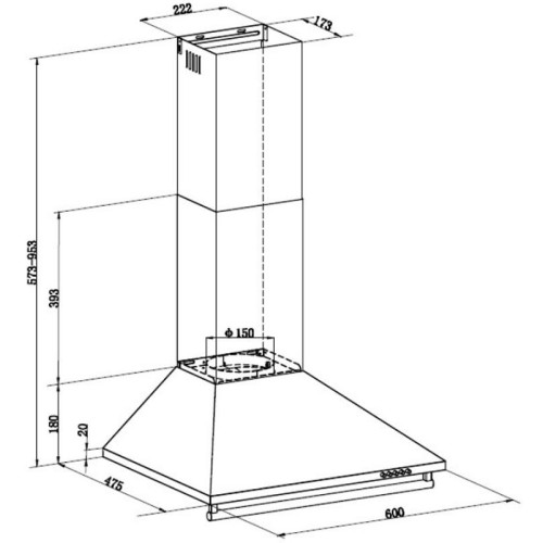 Вытяжка Maunfeld RETRO 60A Black