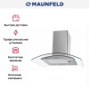 Кухонная вытяжка MAUNFELD Ancona PlusA 50 нержавеющая сталь\прозрачное стекло