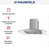 Кухонная вытяжка MAUNFELD Ancona PlusA 90 нержавеющая сталь\прозрачное стекло
