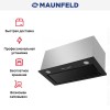 Встраиваемая кухонная вытяжка MAUNFELD Fantasy 1000ST 60 черное стекло