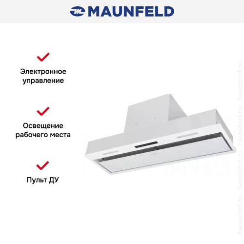 Встраиваемая кухонная вытяжка MAUNFELD Fantasy 90 белый