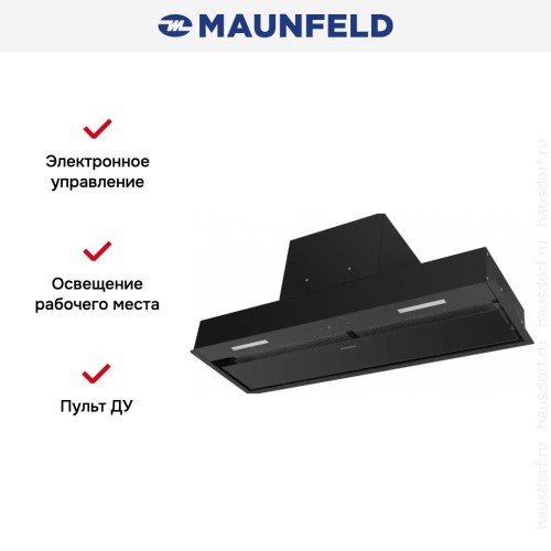 Встраиваемая кухонная вытяжка MAUNFELD Fantasy 90 черный